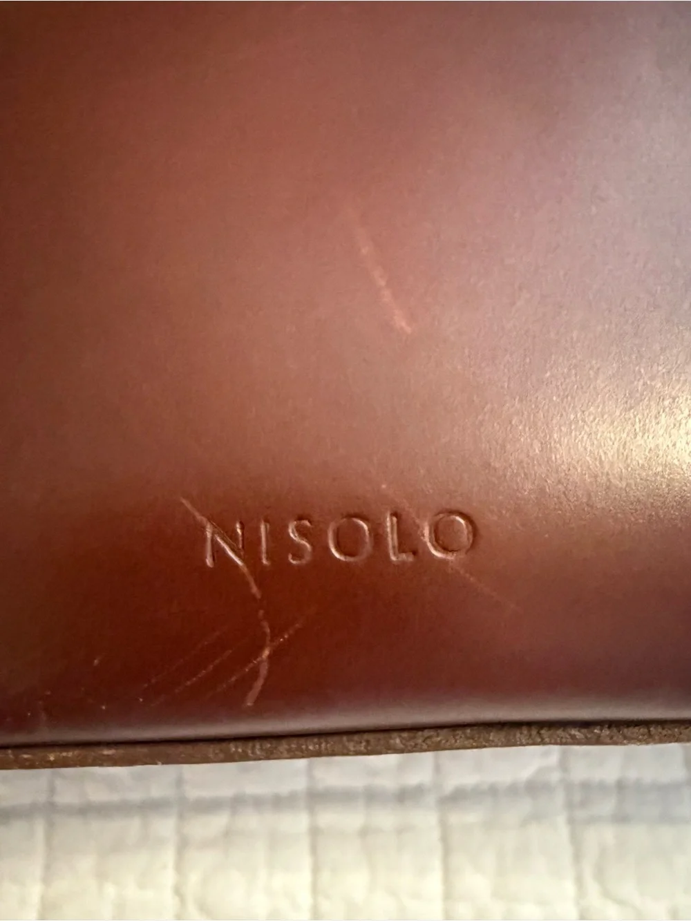 Nisolo Brown Woven Leather Crossbody Purse